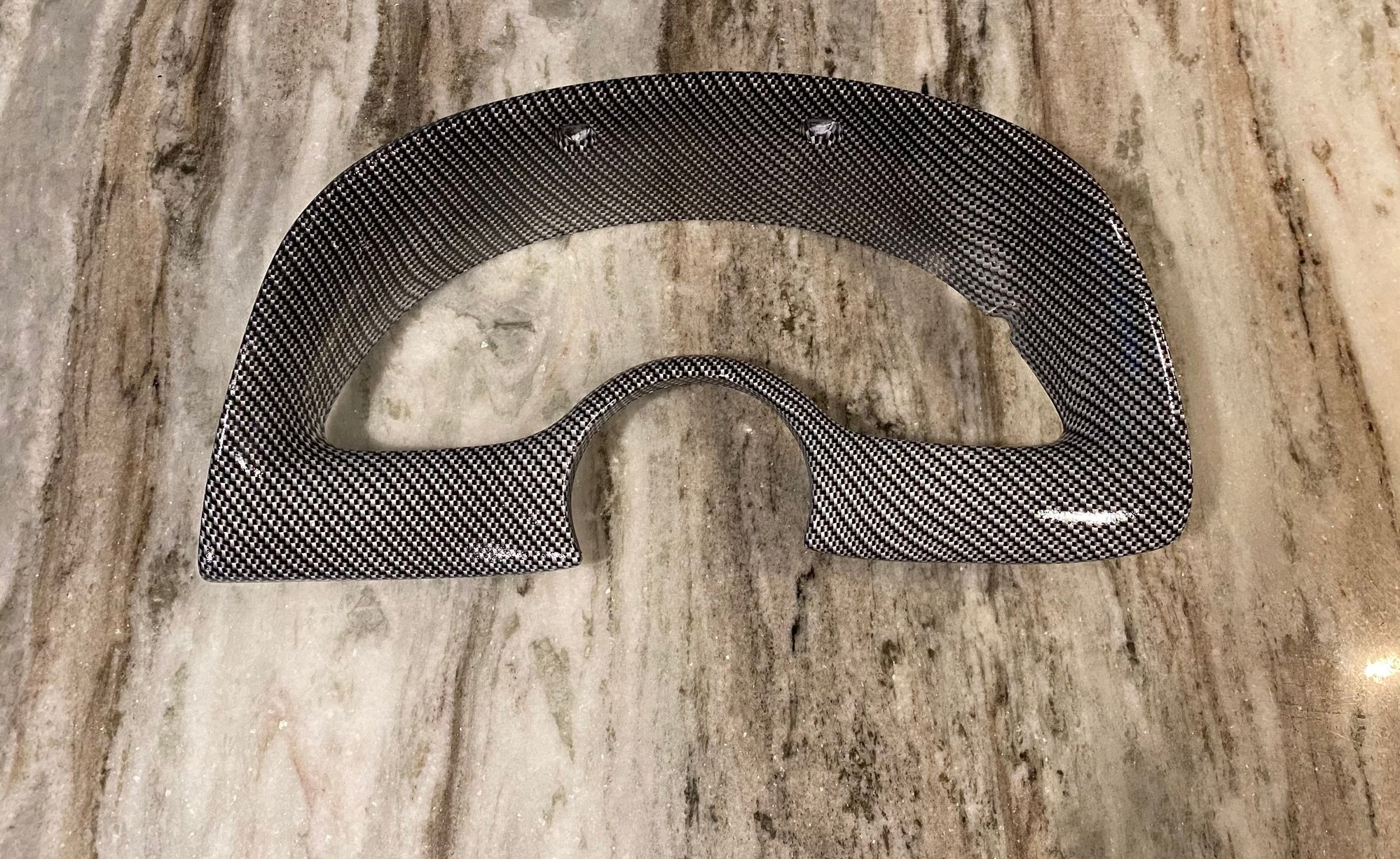 Interior/Upholstery - Gauge Cluster Bezel Hydrodipped in Wht/Blk Carbon - Used - 1997 to 2002 Chevrolet Camaro - Newport News, VA 23666, United States