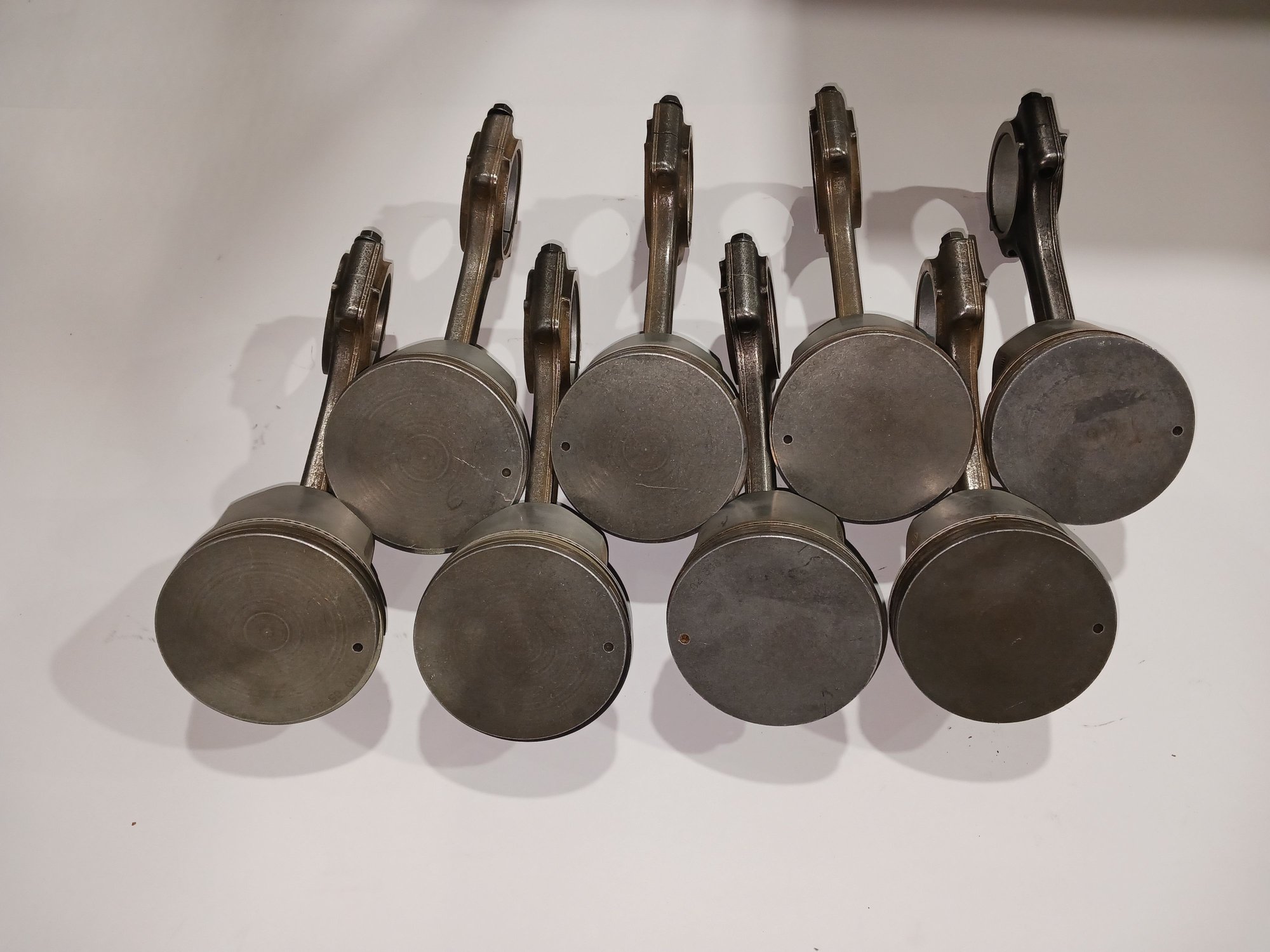 Engine - Internals - Ls1 ls2 pistons & rods 4.8 5.3 flat top, dished sets of 8 6.0 - Used - Westland, MI 48185, United States