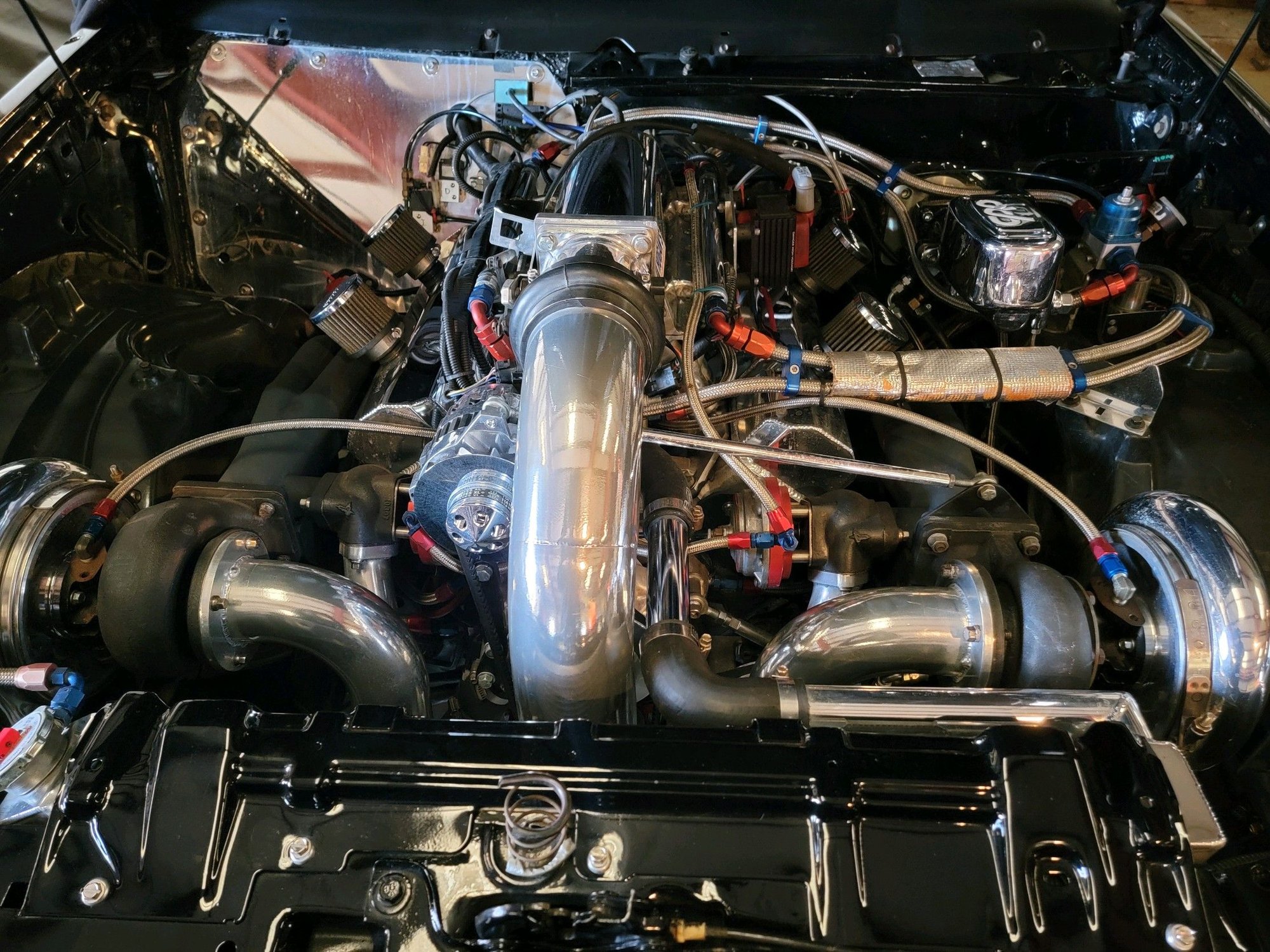 Engine - Complete - SBC Twin Turbo with 76's complete engine setup - Used - 0  All Models - Attleboro, MA 02703, United States