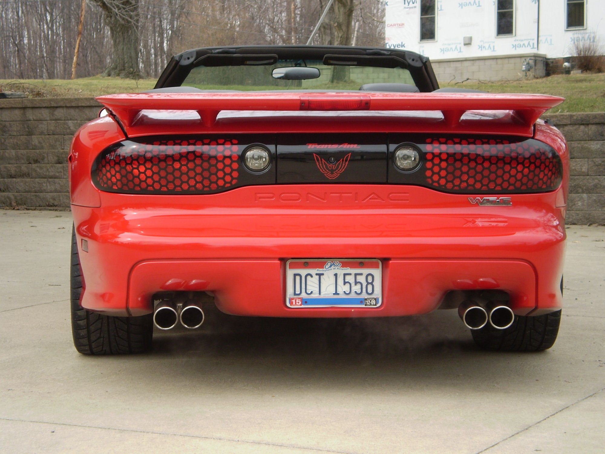 2002 Pontiac Firebird - 1st TA WS6 Convertible to have a hatchback spoiler - Used - VIN 2G2FV32G222154867 - 85,785 Miles - 8 cyl - 2WD - Manual - Convertible - Red - Salem, OH 44460, United States