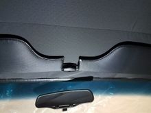 Sun visor center support