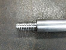 A machinist friend cut some threads for the knob