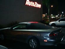 First trip ever - Autozone.  I finished off the OE tranny mount during test drive ;b