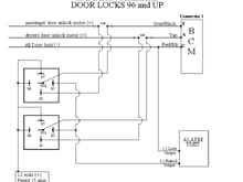 Alarm door lock relay wiring.