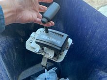 Here is the automatic transmission shifter right before I dropped it in my trash can!