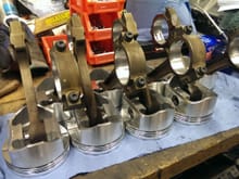 DSS forged pistons, LS2 rods with bearing bores honed 0.002" oversize