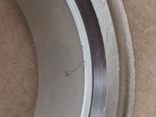 Bearing marks from the tool