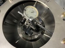 The number showing on the dial indicator doesn't match up with what is written on the plate because this picture was taken about 10 days later when my offset dowel pins arrived.  I installed them in the wrong direction and got the terrible number shown on the dial indicator.