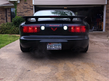 High rise spoiler and LED reverse lights