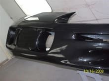 6 Front Bumper in Booth with Clear Coat