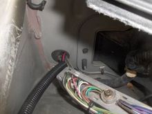 Power wire from bottle relay along with the Nitrous main feed line. Pre-switch panel wiring.