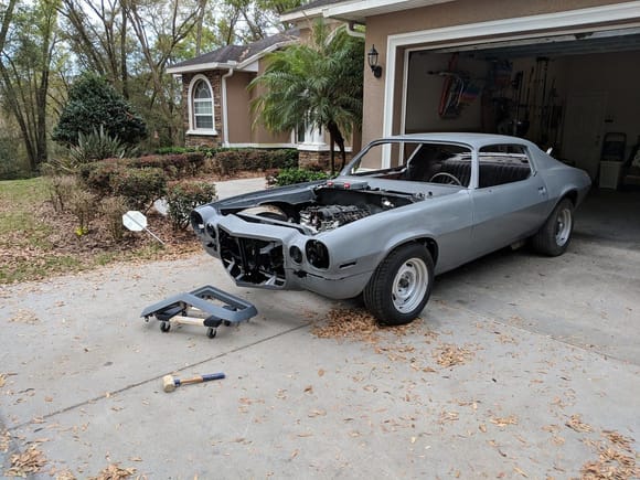 getting fenders and front valances installed