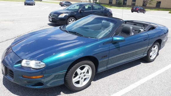 This is my 1999 Mystic Teal Metallic Z28 M6. I love it! Only 62K miles on it!