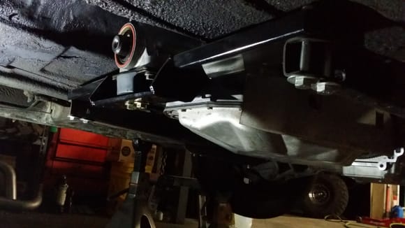 Finally finished trans mount and bolted in