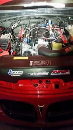Little side job "ack's Performance" quick nitrous install on the gto.