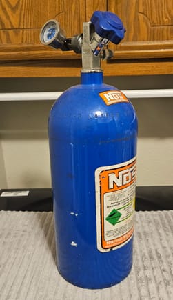 $150 nos bottle with gauge