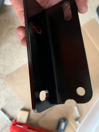 A first attempt at some clearance for the weld bead on the passenger side.  Fail!