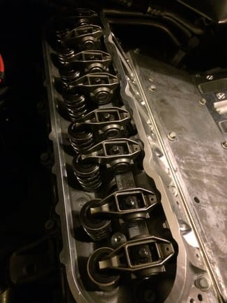 Intakes went 1.5 turns plus a smidge to get 22 running 7.4" push rods