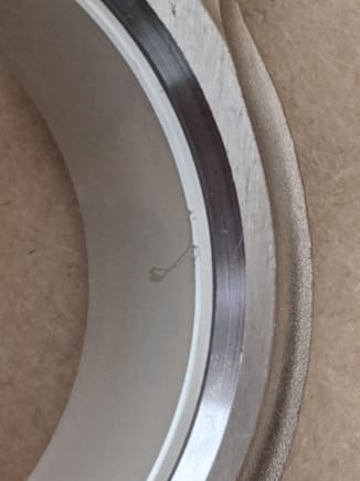 Bearing marks from the tool