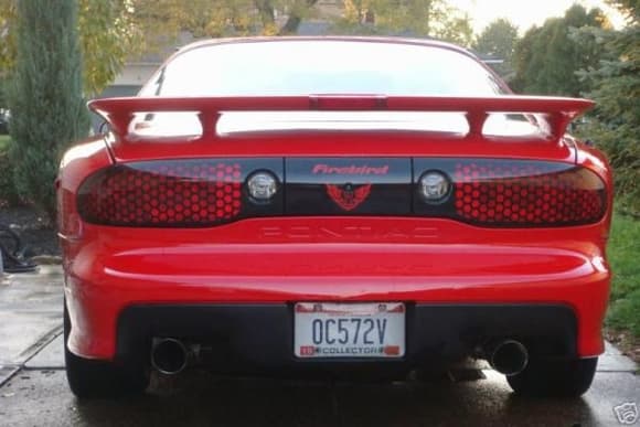 My '01 Formula Redbird customized w/Collector Edition T/A rear bumper and T/A Hatch, and Corsa Exhaust.