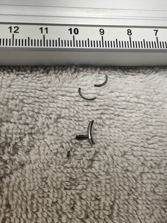 Metal Shards found under valley cover