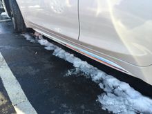 Newly installed side chrome skirts installed in February 2018.