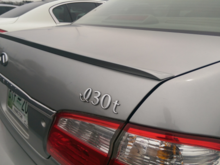 Rear lip spoiler added