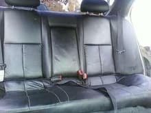 Swapt seatbelts and rear bench