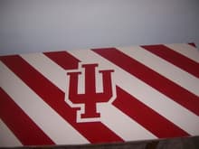 Go Hoosiers

BeerPong table made from MDF board