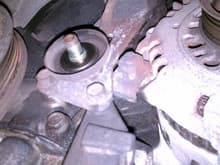 Idler Pulley removed