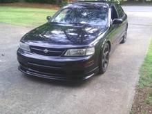 First day with the lip painted