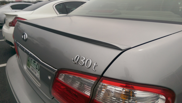 Rear lip spoiler added