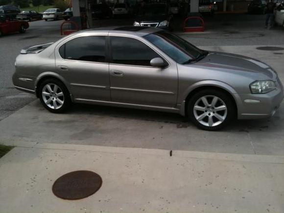 My 02 Maxima 6MT with my 03 350z Wheels