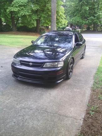 First day with the lip painted