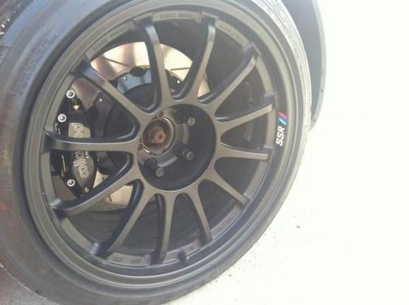 4 piston 13" 2 piece rotors rear