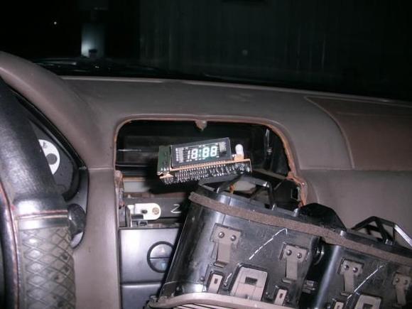 Working on clock at 3:00 a.m