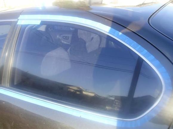 it took me a long time putting tape on the windows but it was worth it