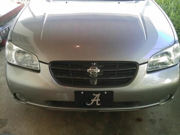 Headlights after using the Crystal View headlight restorer.