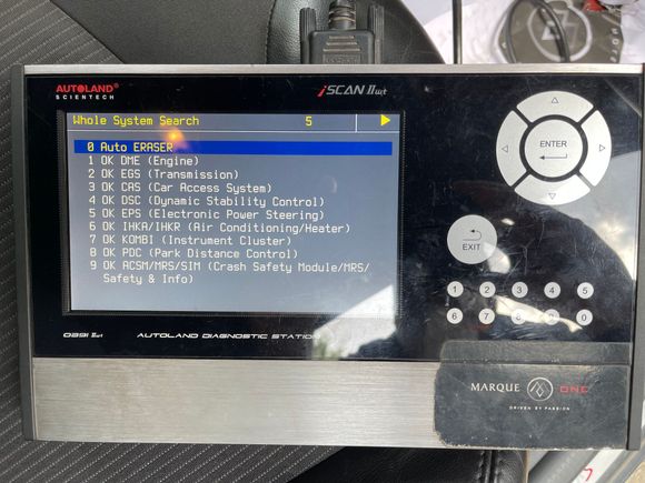 After clearing these Error codes and performing Test Drive No 2, there were no further Error Codes found.