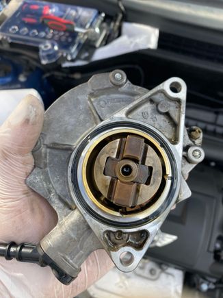 This is the pump with the replacement o ring fitted on it