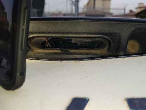 destroyed hatch button/cover
