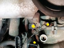 Top view of lower plenum bolts.