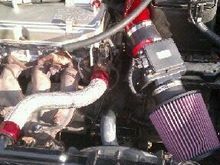 K&amp;N intake, Steel braided hose