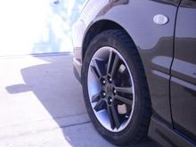 Wheels painted. Just until I figure out which wheels I really want to get.