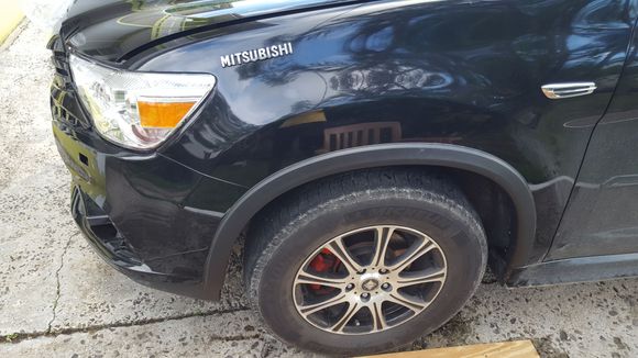 Wheel arch attached.