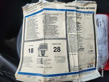 Original window sticker is now laminated.