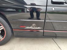 On the side of the car I got the intimidator emblems and now I got the Taz emblem on there too