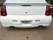 EXHAUST SETUP: 4&quot; magnaflow tips, 18&quot; thrush glasspack and mufflers deleted :)