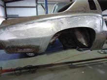 Right rear quarter panel still needs a little bit of work