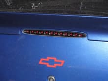 Customized eBay 3rd brake light installed